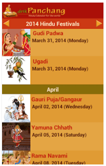 Hindu Calendar - Drik Panchang App Download Today