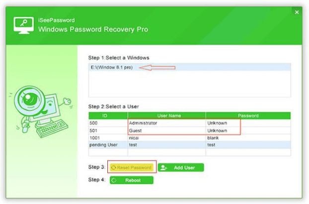 iSeePassword Windows Password Recovery